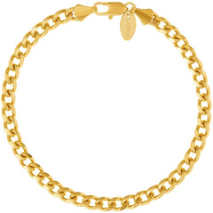 Gold Plated 5mm Gold Cuban Link Bracelet