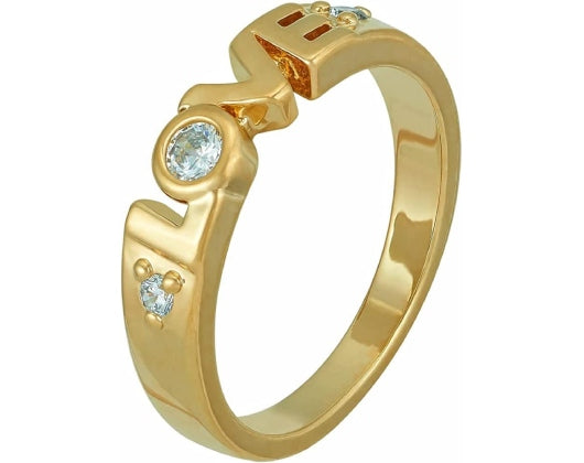 GOLD-PLATED-CUBIC-ZIRCONIA-RING