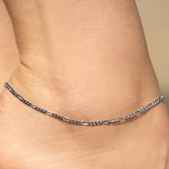 2.5mm Figaro Chain Anklet