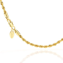 Gold Plated 3mm Rope Bracelet
