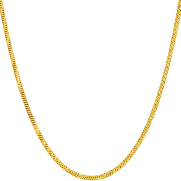 Gold Plated 1.9mm Snake Chain Necklace