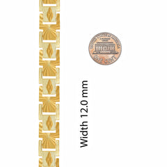 Gold Plated 12mm Diamond Cut ID Bracelet