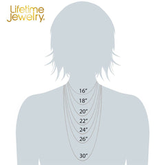 Gold Plated 2mm Rope Chain Necklace (Rhodium)