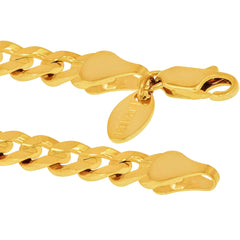Gold Plated 6mm Cuban Link Chain Bracelet