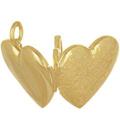 Gold Plated Antique Heart Locket Necklace
