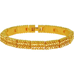 Gold Plated Diamond Cut Nugget Bracelet