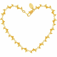 Gold Plated Dolphin Chain Anklet