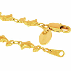 Gold Plated Dolphin Chain Anklet