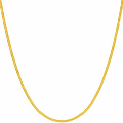 Gold plated 1.5mm Snake Chain Necklace