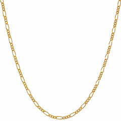 Gold plated 1.5mm Figaro Chain