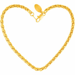 Gold Plated 3.5mm Ponytail Anklet