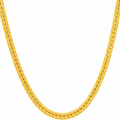 Gold Plated 3.5mm Franco Chain Necklace