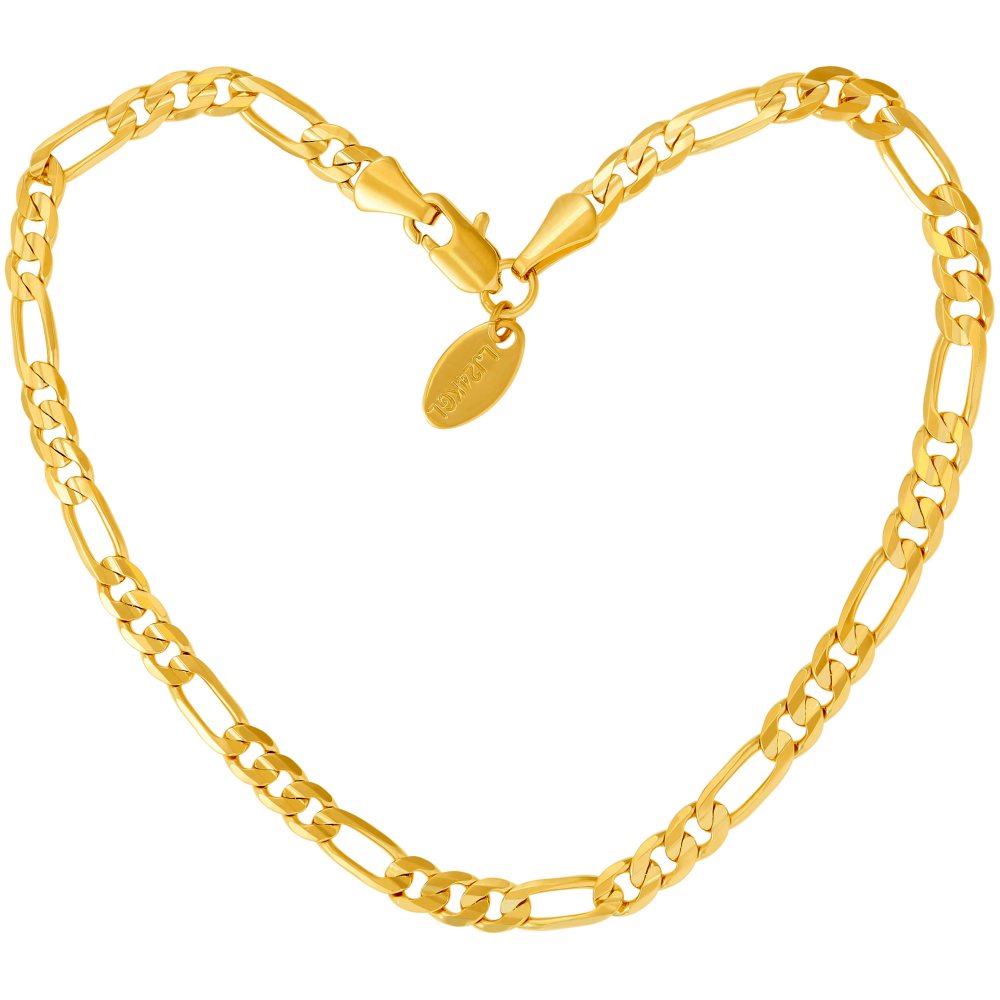 Gold Plated 4mm Figaro Anklet