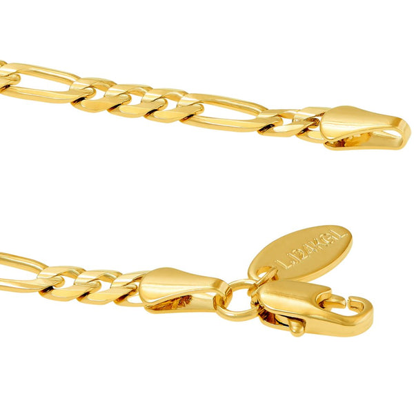 Gold Plated 4mm Figaro Anklet