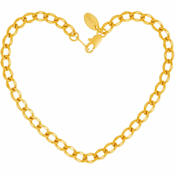 Gold Plated 4mm Diamond Cut Curb Link Anklet