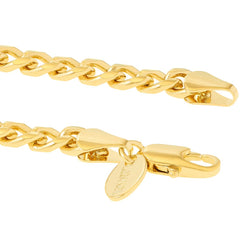 Gold Plated 5mm Gold Cuban Link Bracelet
