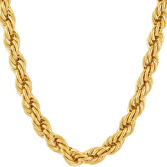 Gold Plated 7mm Rope Chain