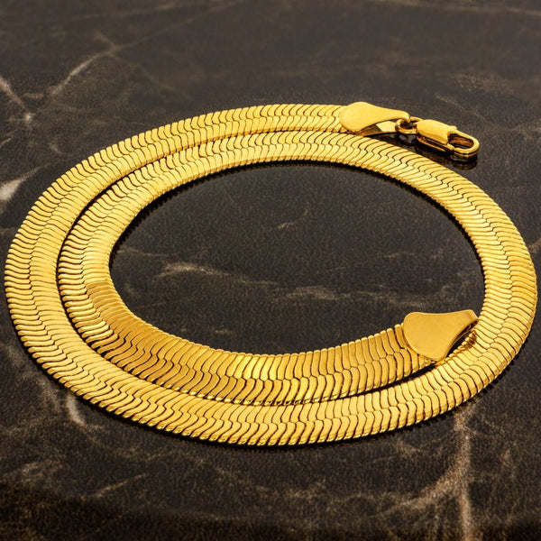 9mm Herringbone Chain Necklace Lifetime Jewelry