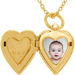Gold Plated Tiny Heart Locket 