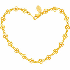 Gold Plated Good Luck Anklet
