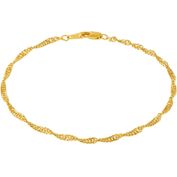 Gold Plated Whisper Chain Anklet
