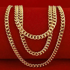Gold Plated Necklace 2.2mm Curb Link Chain