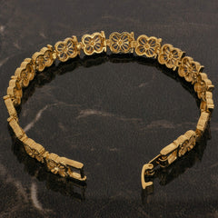 Gold Plated Good Luck Filigree Bracelet