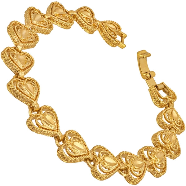 Gold Plated Heart Bracelets