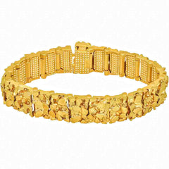 Gold Plated 16mm Medium Nugget Bracelet