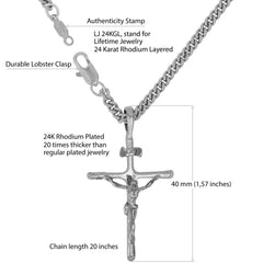 Classic Jesus Crucifix (with or without Pendant Chain)