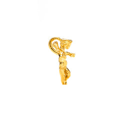 Gold plated Cherub Angel, Pendant Necklace